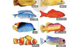 Mainan Boneka Ikan Bergerak/Fish Dancing/Ikan Uget Uget/Puk Puk Ikan Bergerak Ikan Untuk Bayi Tidur/