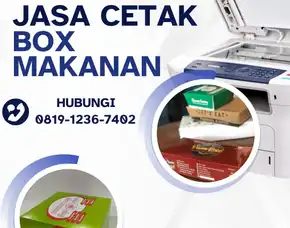 Murah!!  Jasa Percetakan Dus Makanan Di Karanganyar