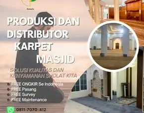 Promo, Produsen Karpet Masjid Custom Kuningan, Biaya Laundry Karpet Masjid Sorong Selatan