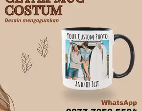 Desain Menggumkan, Wa./Call 0877-7850-5584, Cetak Mug Costum,Di Cipondoh	Tangerang