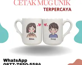 Terpercaya, Wa./Call 0877-7850-5584, Cetak Mug Unik,Di Batu Ceper Tangerang