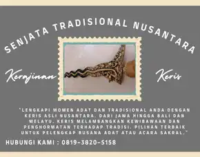 Pusaka 0819-3820-5158 Pengrajin Keris Jawa Pamor Cendana Simbol Keberanian   Banyumas Semarang Kerajinan Keris