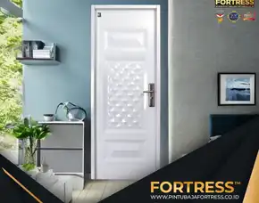 (Fortress) Pintu Kamar Motif Kayu Kupu Tarung Di Pontianak