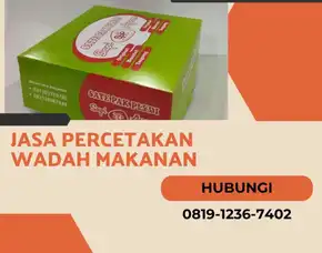 Termurah!! Jasa Cetak Box Makanan Di Gunung Kidul