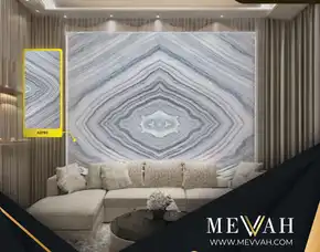 (Mevvah) Wall Panel Dinding Pvc Marmer Abu Abu Di Sekadau