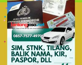 0857-7577-4970 Biro Jasa Sim Wna Jakarta Utara Bayar Setelah Selesai