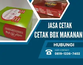 Murah!! Percetakan Dus Makanan Di Semarang