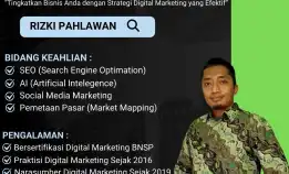 Kredibel 0858-9587-9128 Fasilitator Narasumber Digital Marketing Bnsp Dinas Umkm Yogyakarta Bandung Rizki Pahlawan