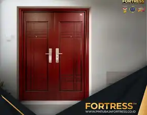 (Fortress) Pintu Motif Kayu Modern 1 Daun Di Palu