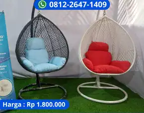 Ayunan Rotan Gantung Handmade Asli