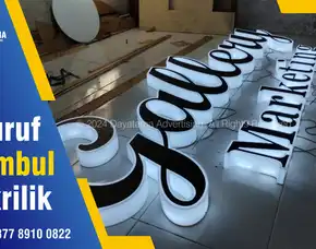 Papan Nama Huruf Timbul Marketing Gallery/ Huruf Timbul Padalarang
