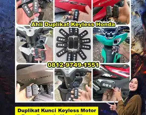 0812-9749-1551(Wa), Duplikat Kunci Keyless Terbaik Honda Pcx Adv Vario Scoopy Tukdana Indramayu