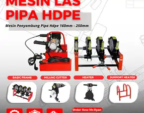 Distributor Mesin Las Pipa Hdpe Manual & Hydraulic