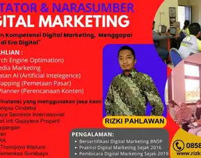 Kredibel Pemateri Narasumber Digital Marketing Bnsp Dinas Umkm Jakarta Timur Bekasi Rizki Pahlawan