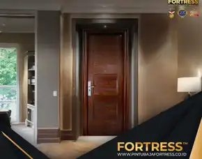 (Fortress) Pintu Motif Kayu Rumah Modern 1 Daun Di Palu