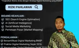 Profesional 0858-9587-9128 Instruktur Narasumber Digital Marketing Bnsp Kementerian Komunikasi & Informatika Belitung Batam Bogor Bandung Depok Tangerang Rizki Pahlawan