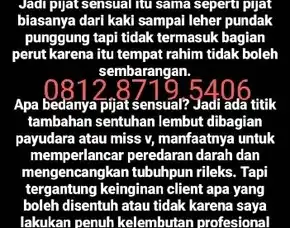 Pijat Sensual Wanita Jabodetabek