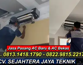 Wa. 081314181790 - 082298152217 Jasa Cuci Ac Harapan Mulya, Kemayoran, Jakarta Pusat Terdekat Cv. Sejahtera Jaya Teknik