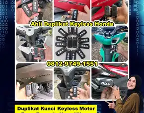 0812-9749-1551(Wa), Buat Duplikat Keyless Motor Pcx Adv Vario Scoopy Kasokandel Majalengka