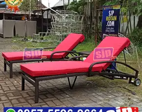 Jual Kursi Kolam Renang Sunbed Pool, Sun Lounger Rotan Sintetis