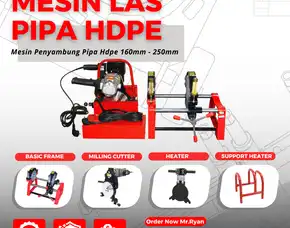 Mesin Las Pipa Hdpe 2 Clamp Manual Shds 160mm Y