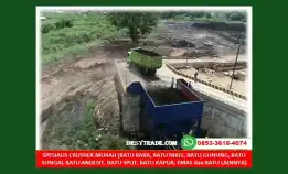 Hub. 0853.3616.4074, Jasa Pembuatan Mesin Crusher Alat Pemecah Batu Bijih Bauksit Bintan