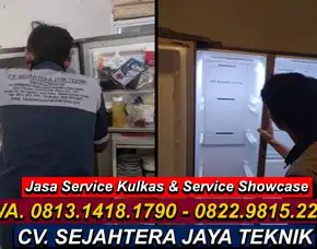 Wa. 0822.9815.2217 - 0813.1418.1790 Jasa Service Showcase Jakarta Timur Terdekat 24 Jam Cv. Sejahtera Jaya Teknik