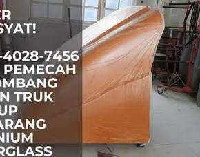 Super Dahsyat! 0856-4028-7456 Jual Pemecah Gelombang Angin Truk Pickup Semarang Titanium Fiberglass