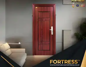 (Fortress) Pintu Rumah Minimalis Besi 1 Daun Di Palu