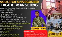 Bersertifikat Bnsp 0858-9587-9128 Pembicara Narasumber Digital Marketing Bnsp Diskominfo Bogor Semarang Bogor Bandung Depok Tangerang Rizki Pahlawan