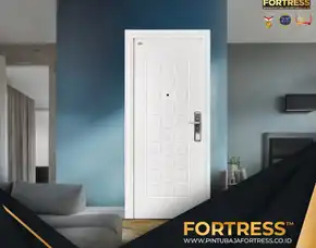 (Fortress) Pintu Kamar Motif Kayu Minimalis Kupu Tarung Di Pontianak