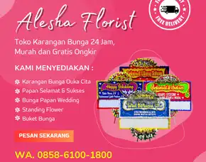 Wa, 0858-6100-1800 Toko Karangan Bunga Palu 24 Jam Murah