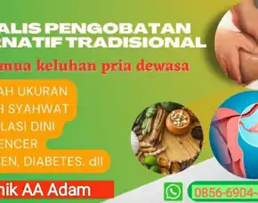 Pengobatan Terapi Vitalitas Pria Bekasi Aa Adam Terbaik Wa 0856-6904-4498