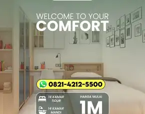 Paling Dicari T821-4212-5500 Harga Rumah Kost Strategis Dekat Kampus Untuk Pasangan Suami Istri Jawa Timur Kota Malang Comfy Kost