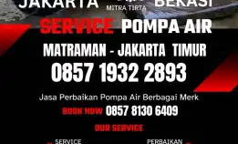 Tukang Service Pompa Air Daerah Matraman Jakarta Timur 0857 1932 2893