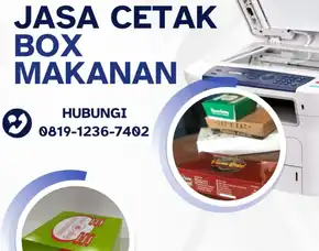 Murah!! Jasa Percetakan Dus Makanan Sleman