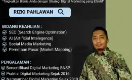 Berpengalaman 0858-9587-9128 Instruktur Narasumber Digital Marketing Bnsp Kemenparekraf Sijunjung Batam Rizki Pahlawan