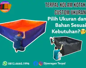 Tahan Lama ! Call 0812-6660-1996 Jual Terpal Kolam Kotak Samarinda Llir Tenggarong