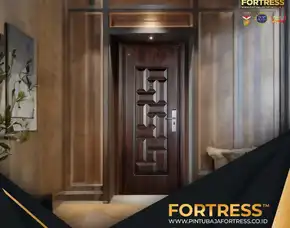 (Fortress) Pintu Motif Kayu Kamar Mandi Minimalis Di Pontianak