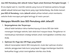 Jasa Seo Pemalang Oleh Jafarull: Solusi Tepat Untuk Dominasi Peringkat Google