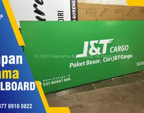 Plang Billboard Toko/ Papan Nama J&T Cargo