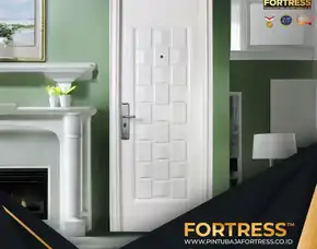 (Fortress) Pintu Kamar Mewah Modern Berbahan Baja Di Palu