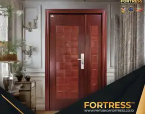 Estetik..!! Wa 0821 7001 0763 (Fortress) Pintu Utama 2 Daun Minimalis Di Sanggau