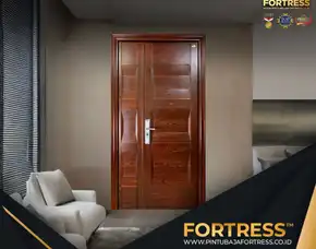 Berkelas..!! Wa 0821 7001 0763 (Fortress) Pintu Baja Motif Kayu Di Bogor