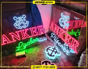 Neon Sign/ Papan Nama/ Huruf Timbul/ Signage/ Reklame Toko Dan Billboard