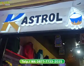 Plang Nama Huruf Timbul Toko Fashion Di Sukabumi