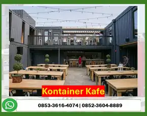 Kontraktor Jasa Pembuatan Mini Cafe Container Modern Tanggamus