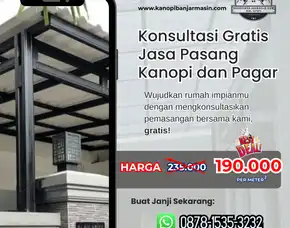 (Termurah), Jasa Pasang Kanopi Terdekat Loktabat Selatan