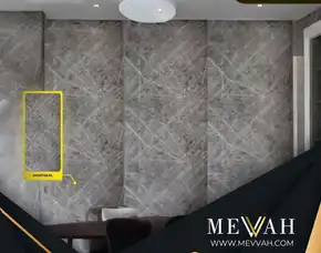 (Mevvah) Pvc Marble Wall Panels Abu Abu Di Ketapang