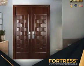 (Fortress) Pintu Kamar Tidur Terbaru Motif Kayu Di Palu